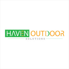 Nature's Haven Outdoor Solutions Logo Design – Minimal Modern Vector Business Illustration