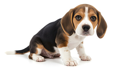 Playful Beagle Puppy Studio Photography