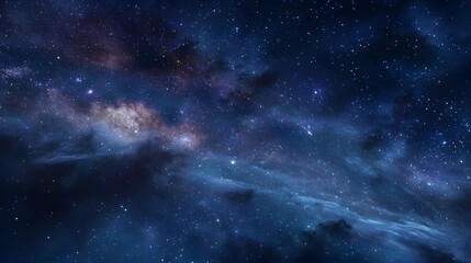 Fototapeta premium cosmic galaxy with glowing stars, deep space clouds, and shining nebula showcasing universe’s infinite wonders