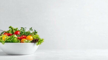 Healthy salad in bowl