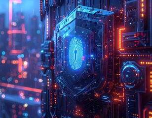 Abstract Digital Sovereignty Concept with Encrypted Blockchain and Hologram Fingerprint