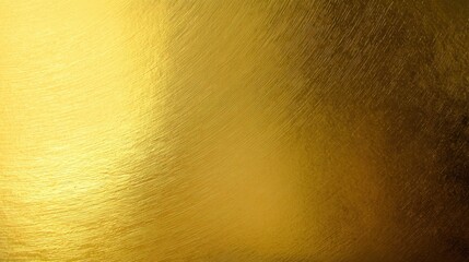 Gold Metallic Brushed Texture on Transparent Background