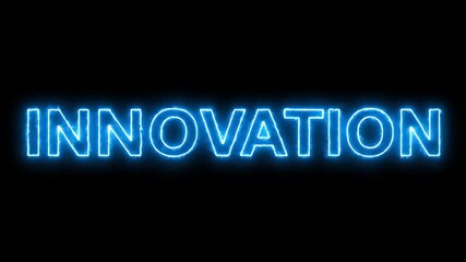 Innovation glowing blue neon light effect with digital brain icon, creative technology and future ideas showcasing vibrant glowing blue light effect and futuristic digital neon technology - Powered by Adobe