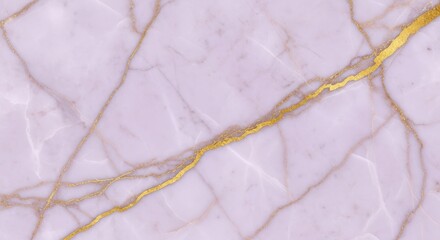 Obraz premium Elegant Pink Marble Texture with Gold Veins - Luxurious Background