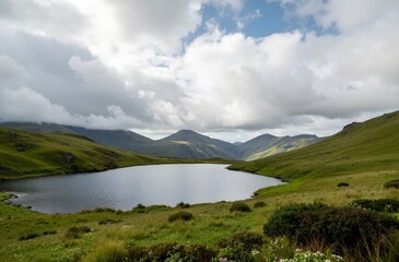 mountain lake in the mountains