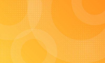 abstract yellow background with circular shapes and halftone composition. modern design