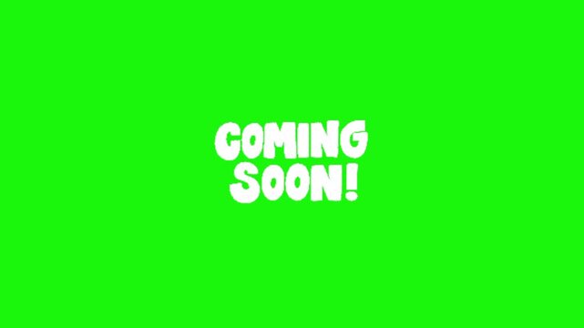 Cooming soon text
