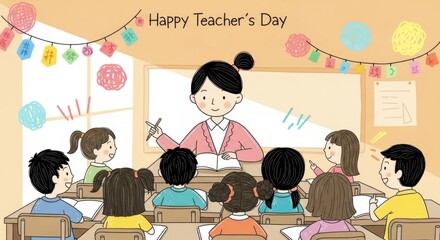 Warm Teacher's Day Thanksgiving Class