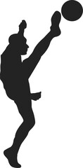 Teqball Player Silhouettes