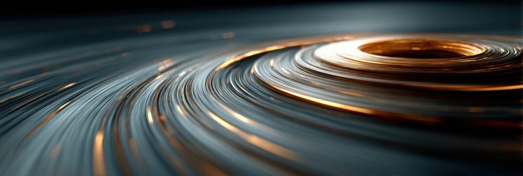 Modern Premium Corporate PMI Report with Rotating Circular Shape Authentic Business Cycle Visualization for Professional Marketing and Social Media Content