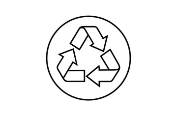 Obraz premium recycling symbol icon arrow web design icon 