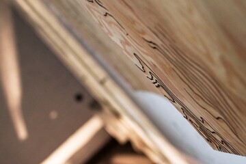 Wood Grain Detail with Markings for Construction and Design Applications, Raw Lumber Texture.