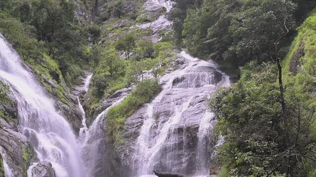 Pitukro Waterfall also known as Heart-Shaped Waterfall in the forest at tak, thailand
