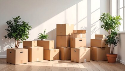 Packed room, sunlight through window