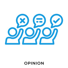 Opinion Icon – Public Feedback, Poll, and Group Discussion
