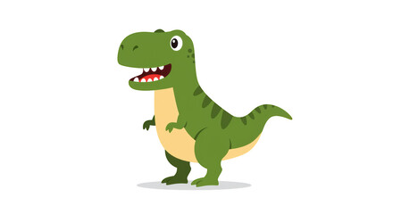 Fototapeta premium Adorable Cartoon TRex Dinosaur Illustration detailed illustration featuring funny, prehistoric, happy, rex, design, vector concept design for modern