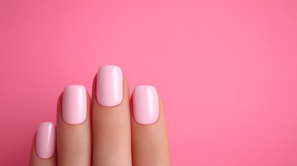 Realistic nail mockup manicure in studio scene, editable template for cosmetic use