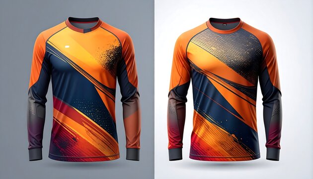 Sport jerseys, abstract design