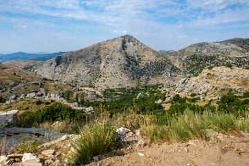 Mountain view from the ancient city of Sagalassos in Aglasun district of Burdur province in Turkey.