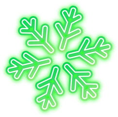 Christmas green snowflake light line glow neon laser decoration 