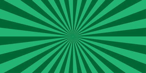 Retro abstract green blue cloth colorful explosion vintage ray sunrise star sunbeam texture background. vector illustration circle light banner cartoon add design.	