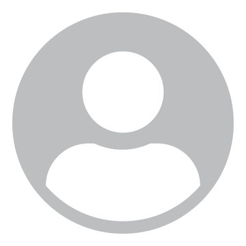 Avatar icon. Default Profile picture of account for website or app. Transparent vector