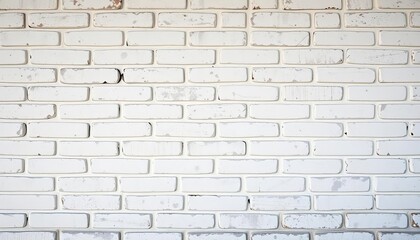 Obraz premium Aged whitewashed brick wall texture, weathered surface, cracked, surface