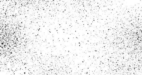 Dirty or dust film grain speck grit grunge overlay on  grain dot white paper noise texture with distress effect vector illustration pattern background.