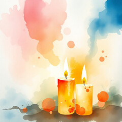 candles on the table
