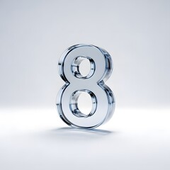 Glass Number Eight:  A Crystal Clear 3D Render