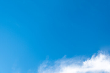 Panorama of cloud clear sky background for summer vacation concept at ocean and summer sea water...