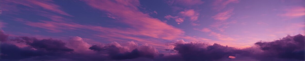 Fototapeta premium Sunset panorama hdr skies above nature