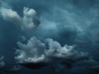 Dark sky composed of purple, blue, pink  for graphic design or wallpaper.