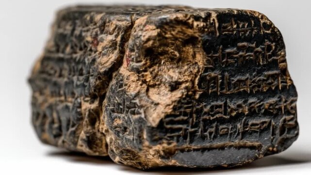 Ancient tablet inscription