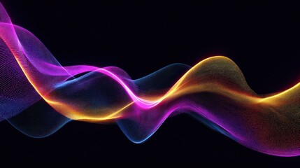 Abstract colorful wave design