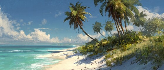 Fototapeta premium Tropical beach paradise