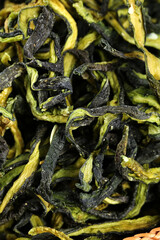 Dried Homemade Cucumber Slices Traditional Farmhouse Food Preservation Method