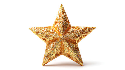Obraz premium gold star on white