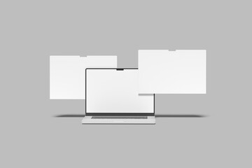 Fototapeta premium laptop screen website mockup