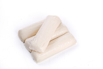 Fresh Raw White Fish Fillets on White Background for Cooking and Gourmet Meal Preparation