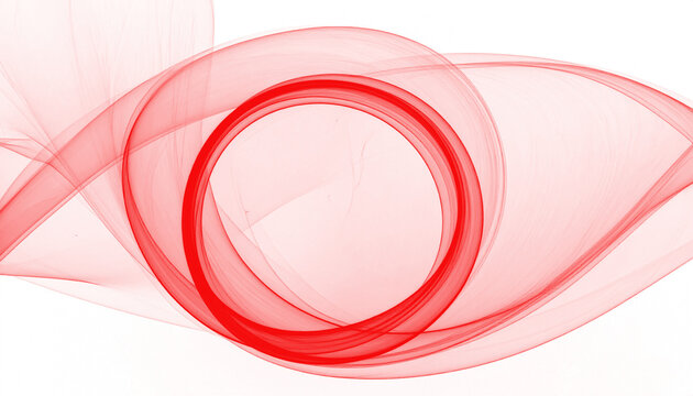 Dreamy PNG halloween red smoke spiral floating around the center with a light vapor ring, perfect for mystical, abstract, spooky, and Halloween designs, isolated transparent background.