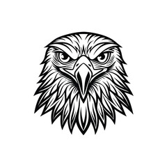 Eagle head silhouette, eagle head logotype