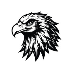 Eagle head silhouette, eagle head logotype