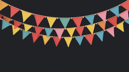 Obraz premium birthday invitation banner template.