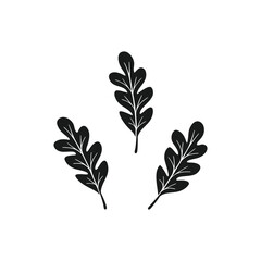 Leaf silhouette vector, leaf and leaves silhouette, plant, nature