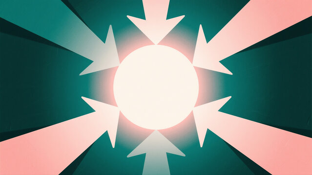 Radiant Arrows Surrounding Central Light Point