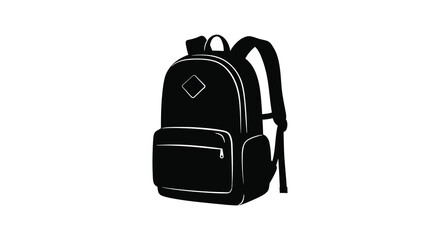 a sleek black backpack with minimalist design features