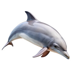 Obraz premium dolphin side profile dolphin side view dolphin illustration dolphin portrait dolphin animal dolphin swimming transparent background image