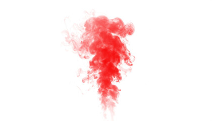 PNG of Halloween red smoke curling into a big smoke tornado shape, ideal for spooky designs, Halloween projects, overlays, and dramatic smoke effects