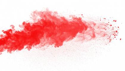 Halloween-themed red smoke curling into a dramatic tornado shape on a transparent background, perfect for spooky, horror, or fantasy-themed designs